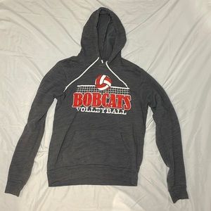 School Volleyball Hoodie. Bella Canvas Fleece Collection.